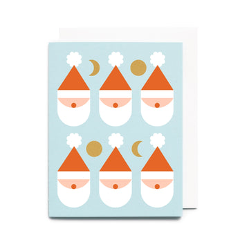 Recycled Scandi Santa Holiday Card