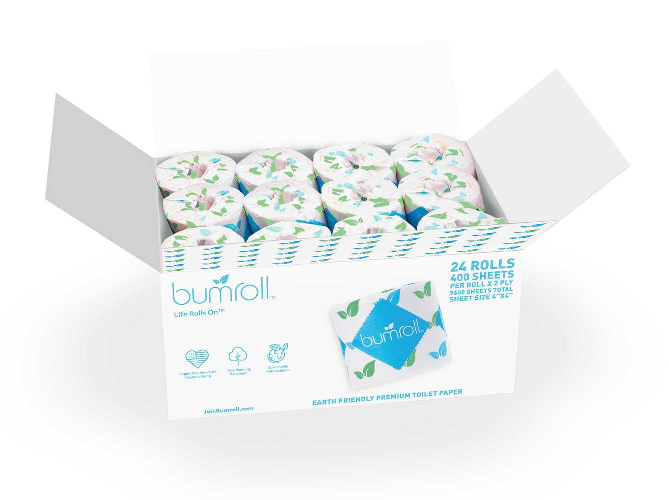 Bumroll Premium Toilet Paper And Towel Rolls - Made In The USA