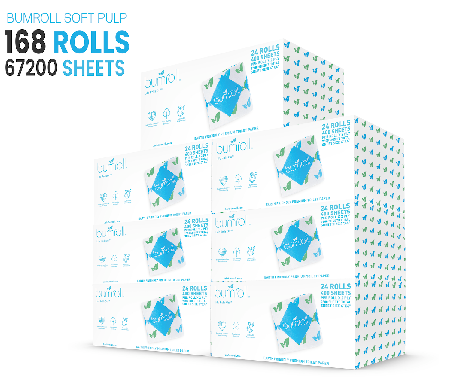Bumroll Premium Toilet Paper And Towel Rolls - Made In The USA