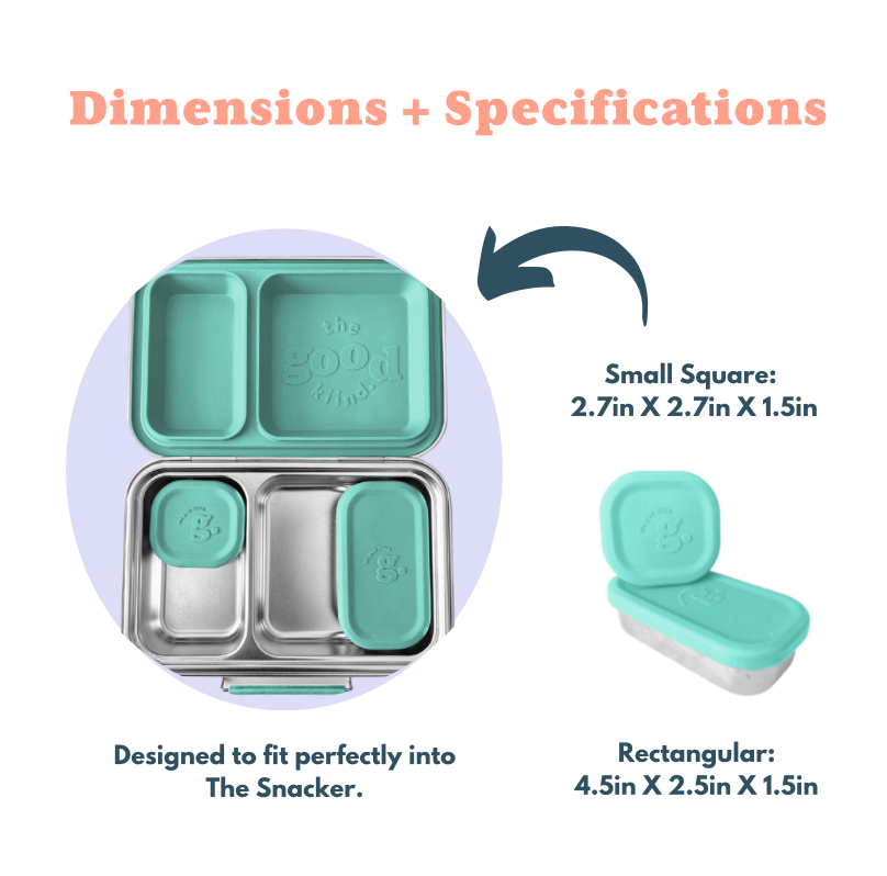 The Snacker™ - Stainless Steel Lunch box