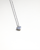 Lily Heart Locket - Recycled 14K Gold/Sterling Silver