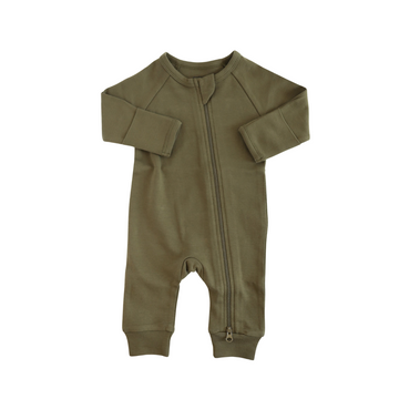 Olive Organic Cotton Baby Sleeper