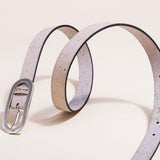 Vegan Cork Leather Women's Belt (Gray)