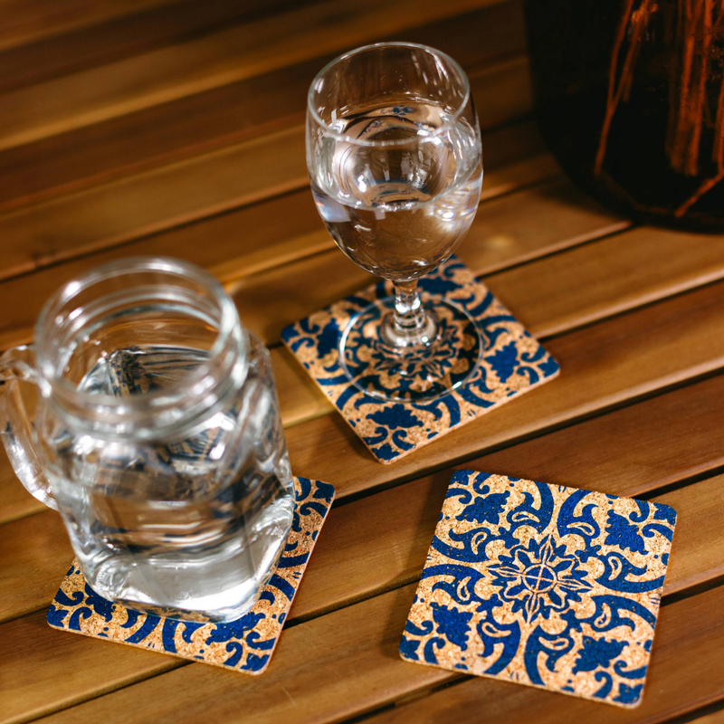 Biodegradable Cork Coasters (Set of 4)