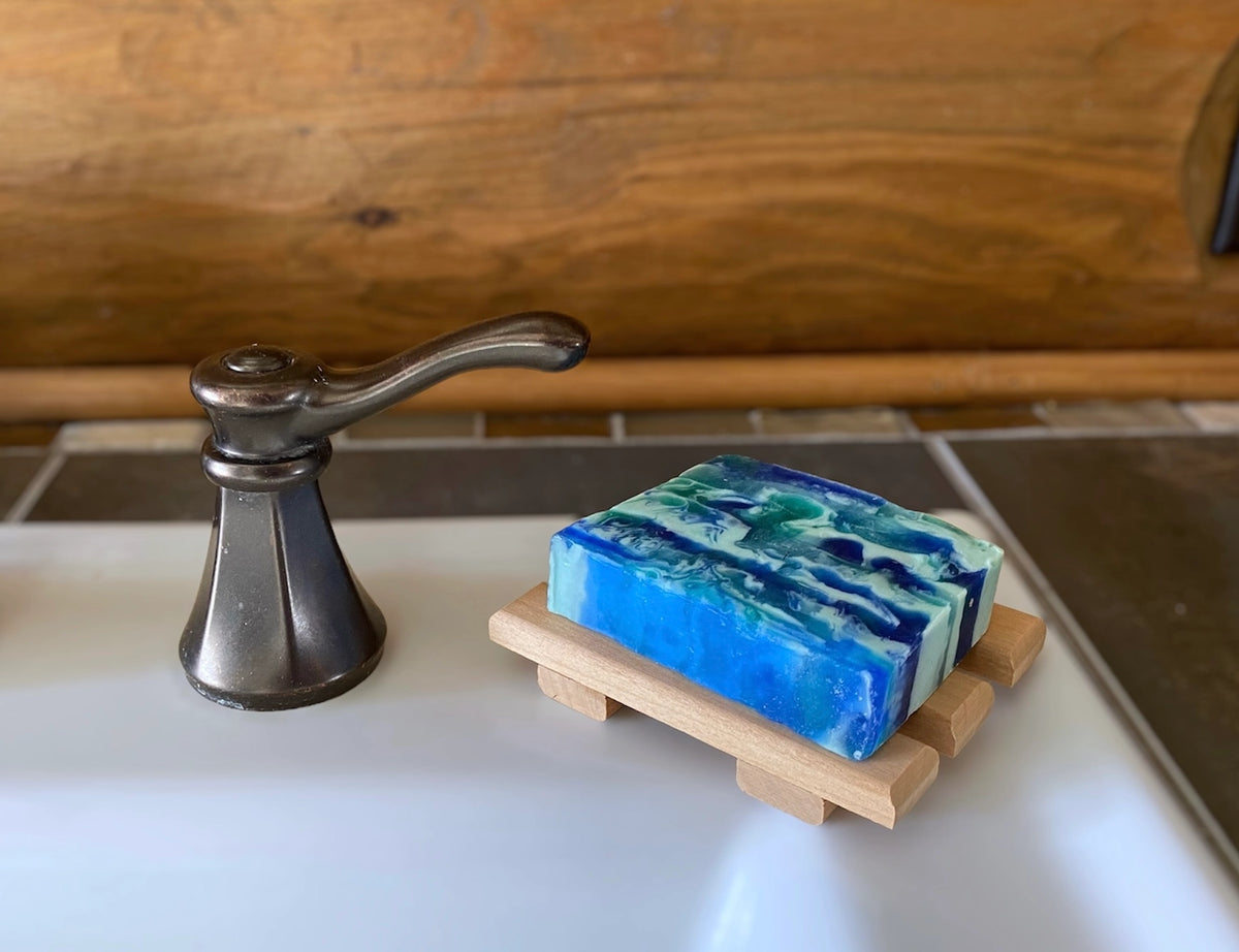 Handcrafted Repurposed Red Alder Wood Soap Dish