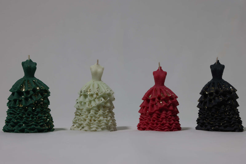 Coconut Soy Wax Glamour Gown Candle - Medium