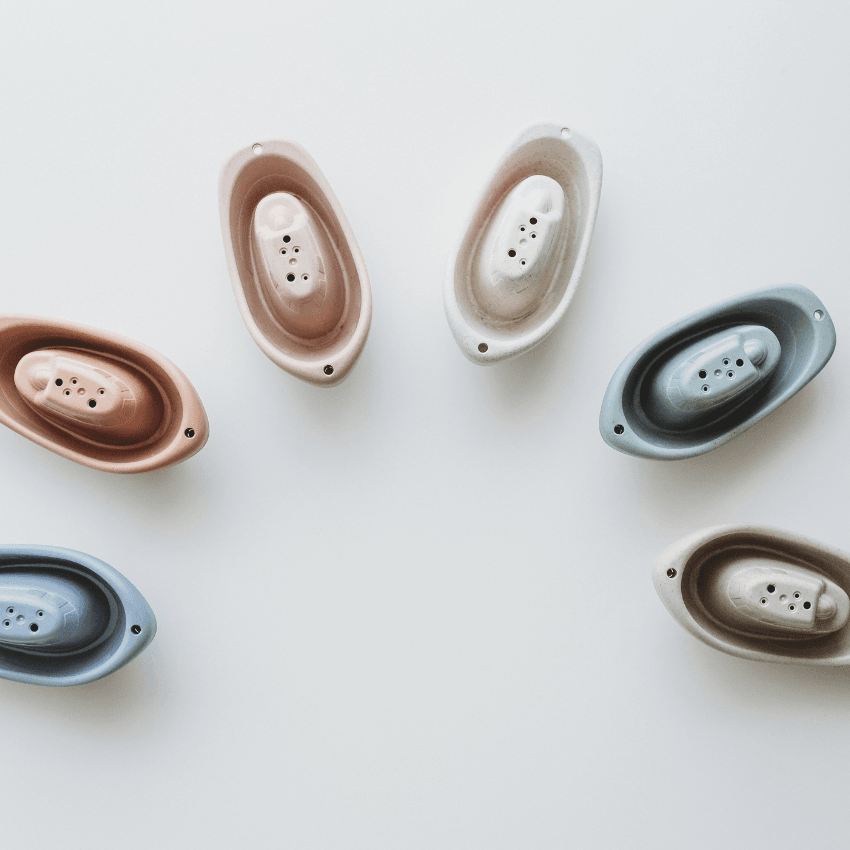 Wheat Straw Boats (6 Piece Set)