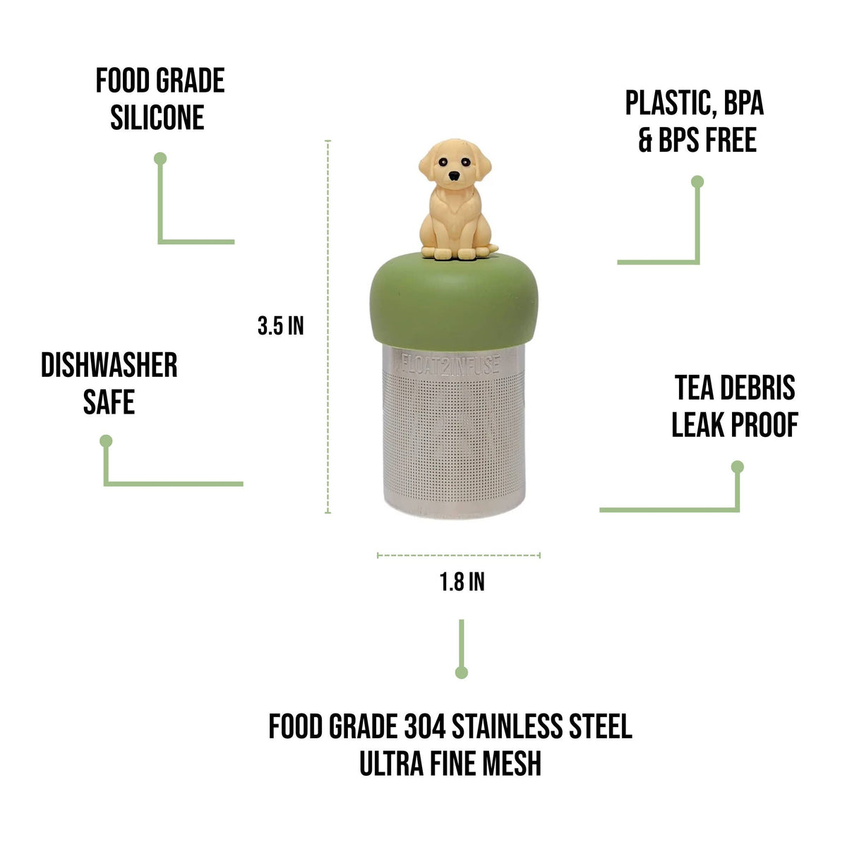 Floating Tea Infuser - Golden Retriever