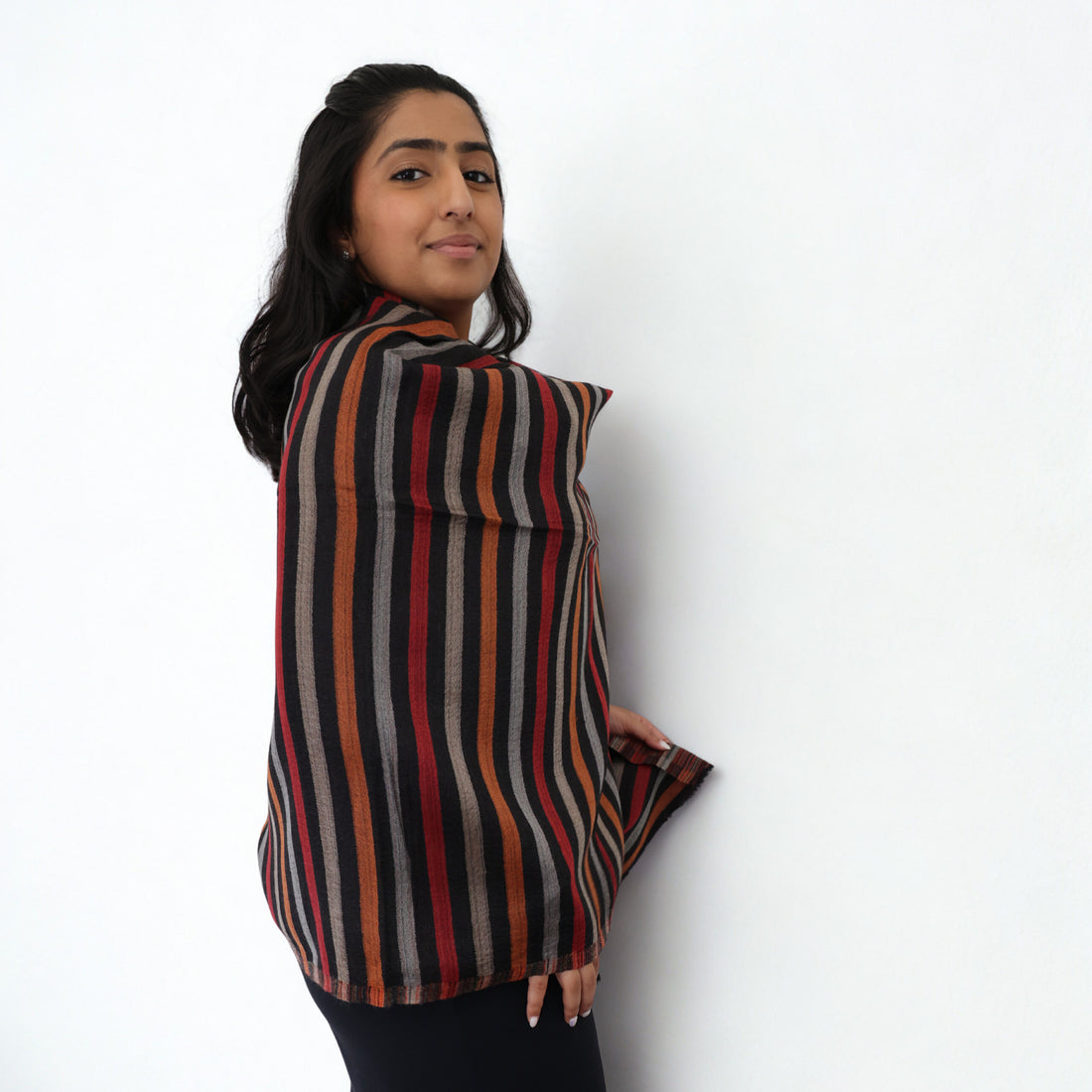 Pure Cashmere Scarf - Statement Stripe