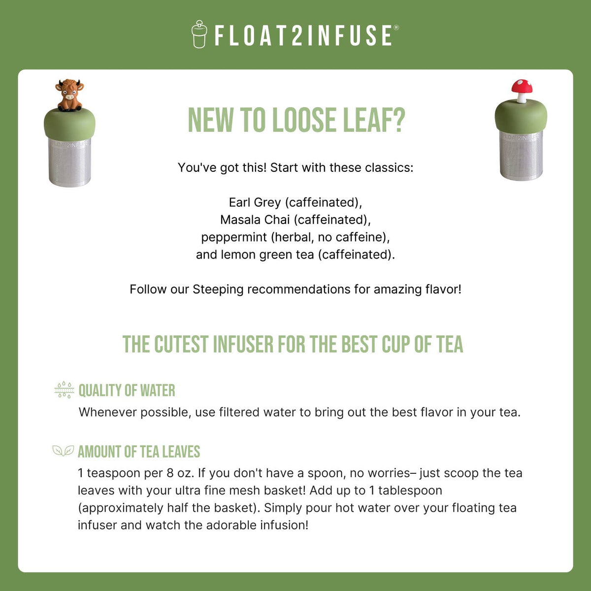Floating Tea Infuser - Blue Butterfly