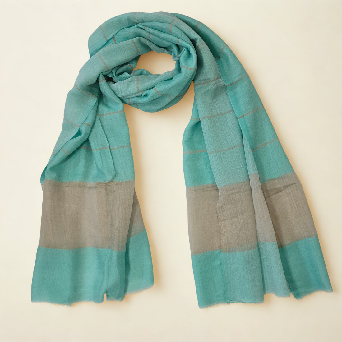Pure Cashmere Scarf - Lagoon