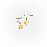 Forget-Me-Not Dangle Earrings (14K Gold, Silver) - Handmade