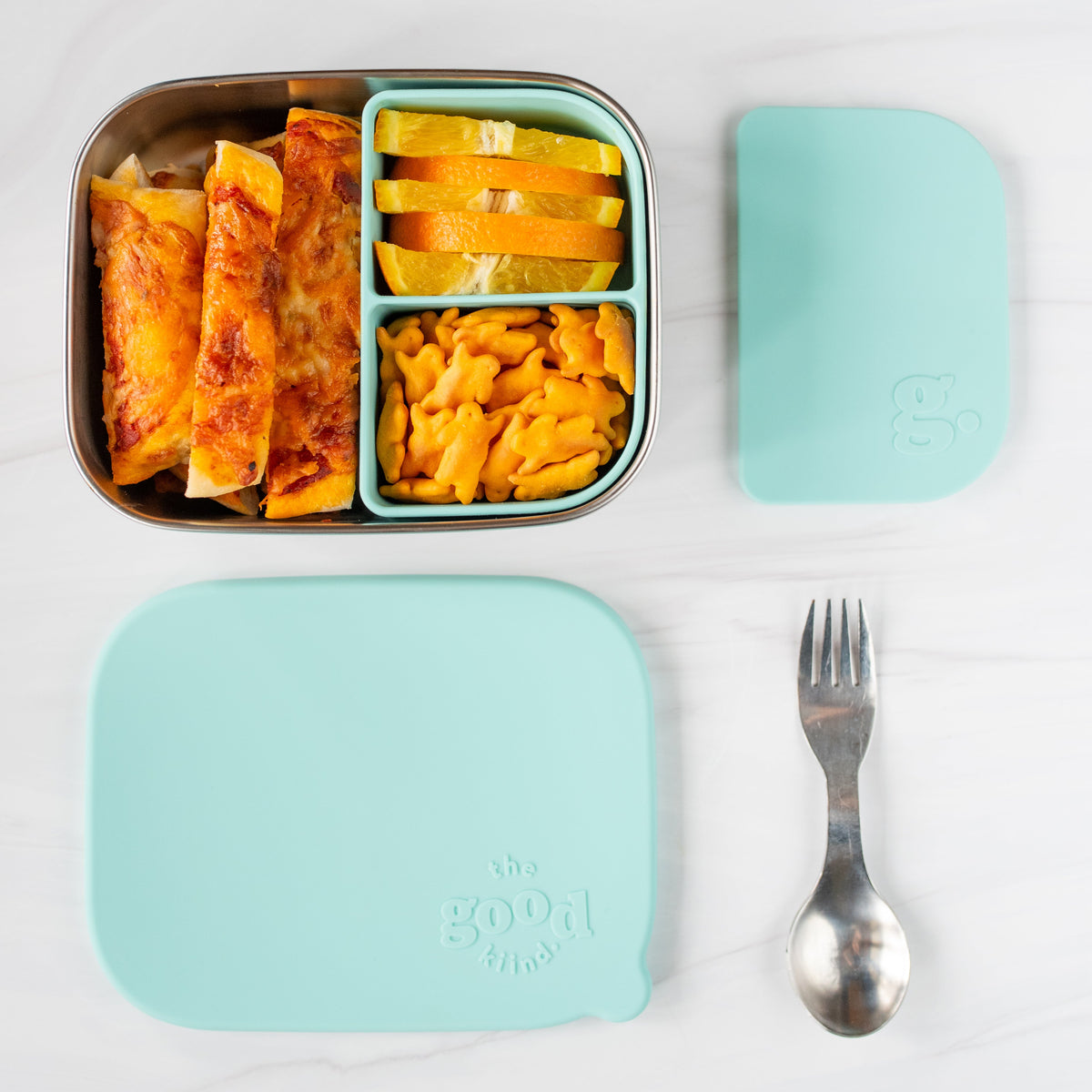 Bento Box with Removable Silicone Pod