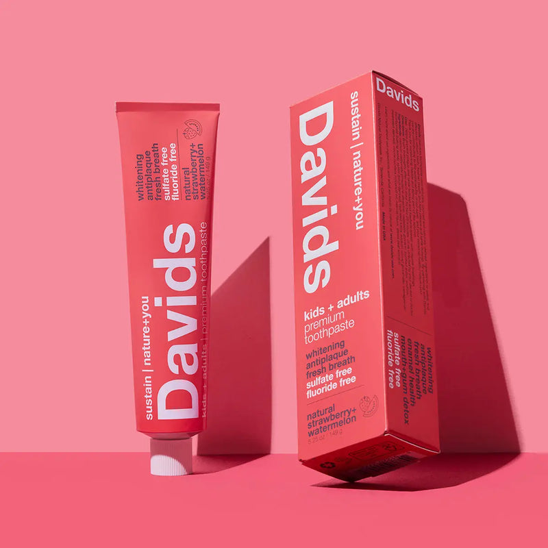 Davids Natural Toothpaste - Strawberry Watermelon