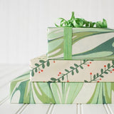 Marbled/Mistletoe Eco Gift Wrap (Double Sided)
