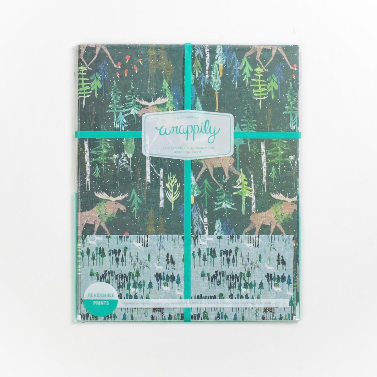 Noel Forest Eco Gift Wrap (Double Sided)
