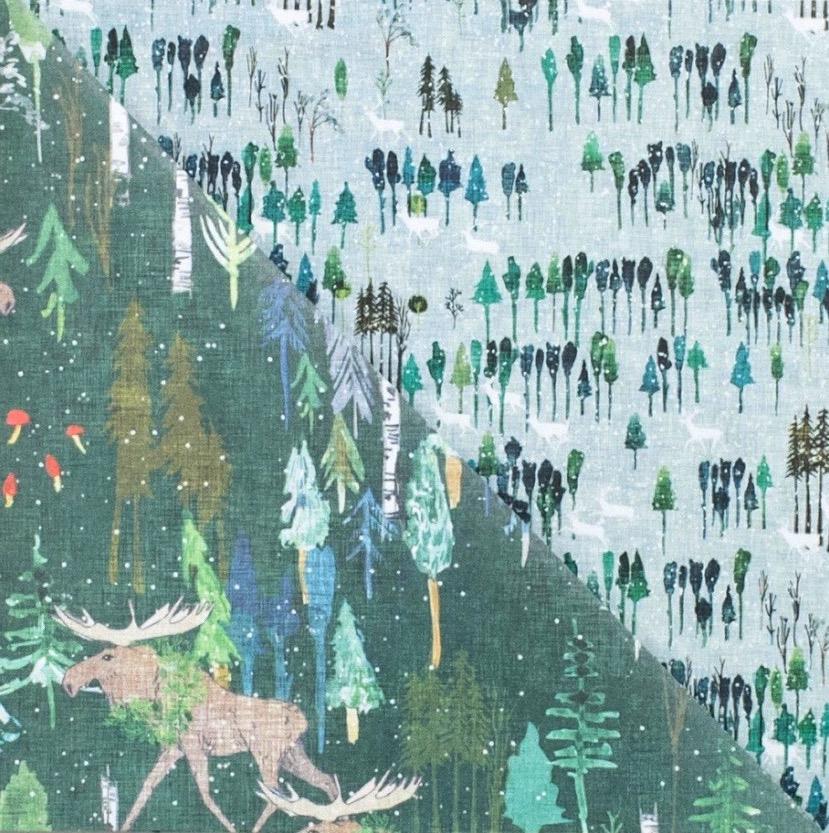 Noel Forest Eco Gift Wrap (Double Sided)