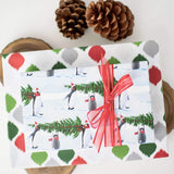 Penguin Trees Eco Gift Wrap (Double Sided)