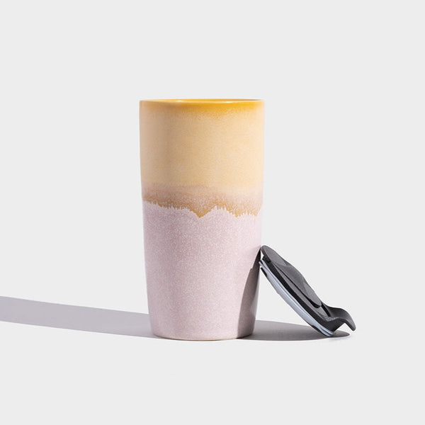 Insulated Stoneware Travel Mug - 10oz (5 Color Options)