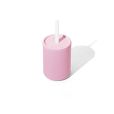 5oz Silicone Sippy Cup - Spill Proof Straw Transition Cup (9 color options)