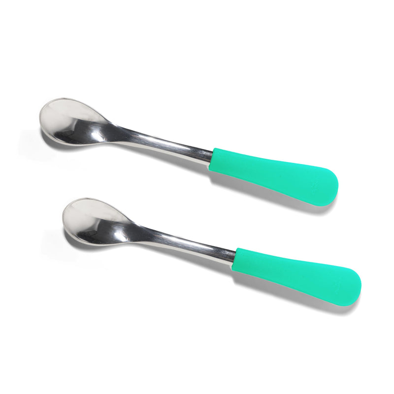 Stainless Steel Infant Spoons - Thin & Long (8 color options)