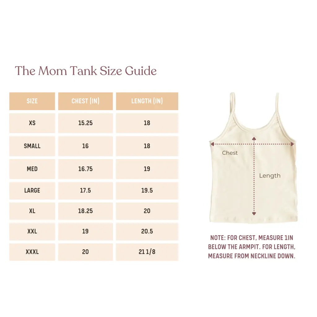 Almond Organic Cotton Mom Tank