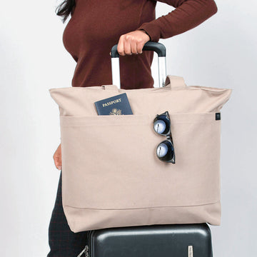 Travel Tote Bag with Sleeve (3 Color Options)