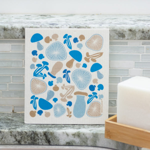 WASHCLOUD® - Swedish Dish Cloth - Blue Shroom