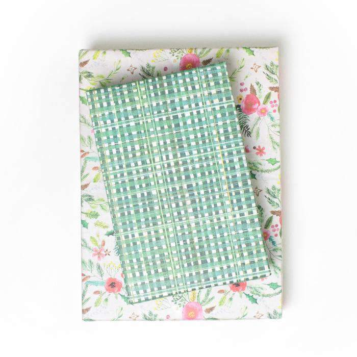 Winter Floral Eco Gift Wrap (Double Sided)