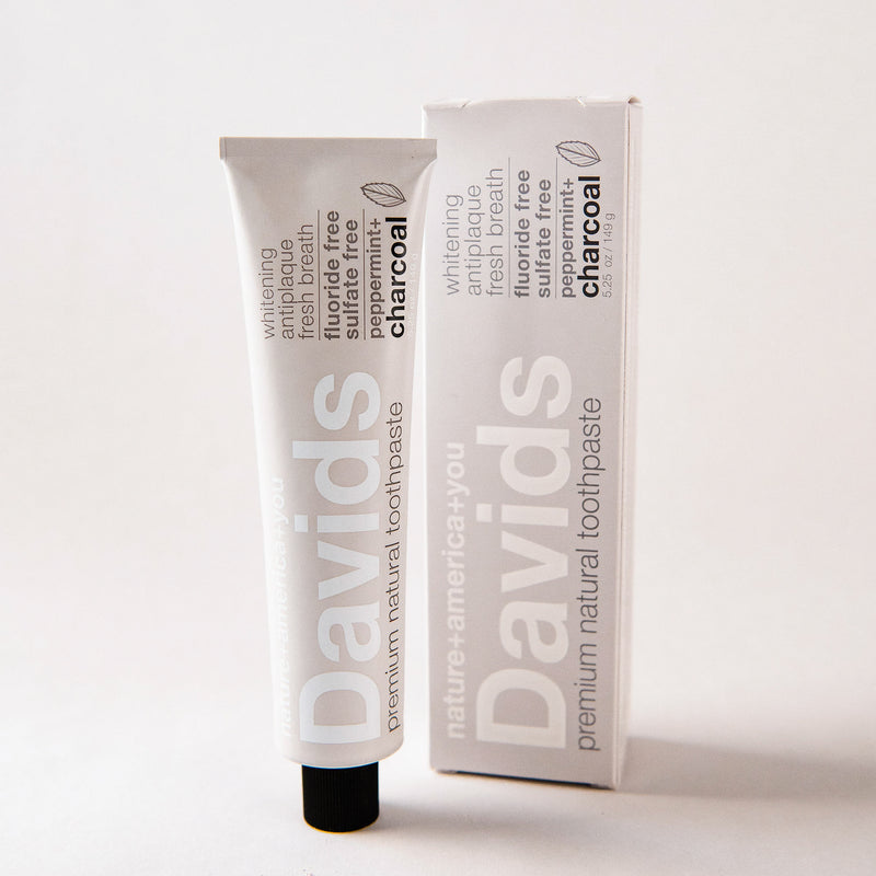 Davids Natural Toothpaste - Peppermint Charcoal