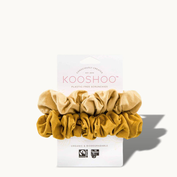 Kooshoo Organic Scrunchies - Gold Sand