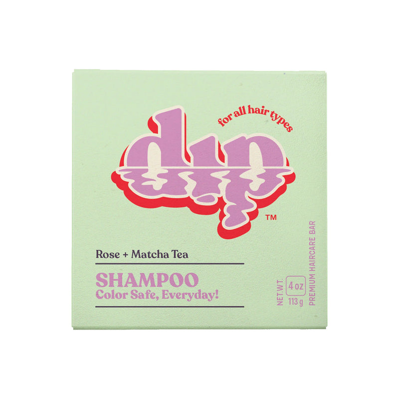 Color Safe Solid Shampoo Bar - Rose & Matcha Tea