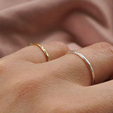 Recycled Sterling Silver Delicate Textured Band Ring