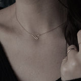Recycled Sterling Silver Wishbone Necklace