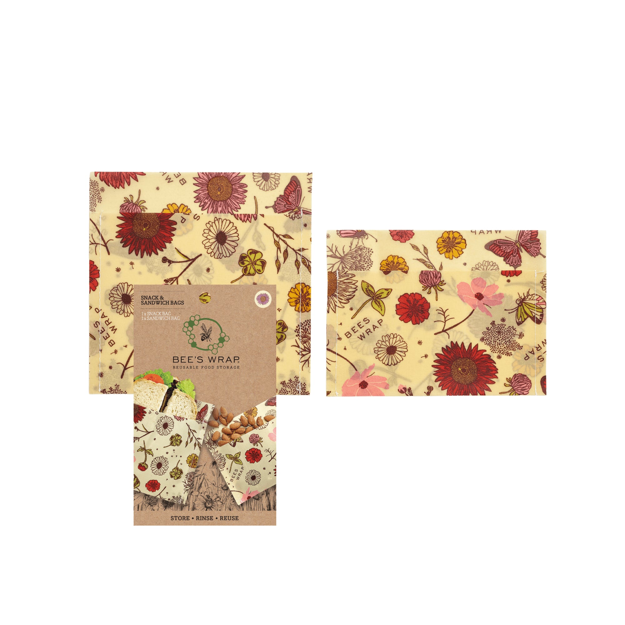 Vegan Wax Snack and Sandwich Bags