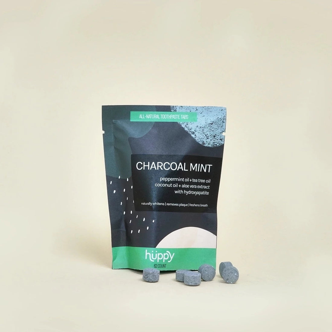 Toothpaste Tabs with Charcoal + Mint