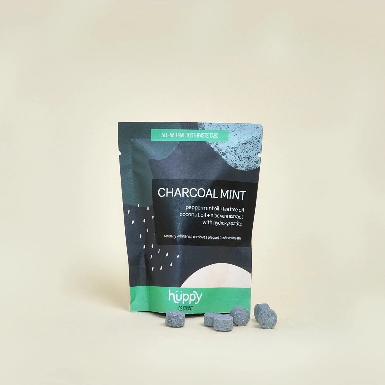 Toothpaste Tabs with Charcoal + Mint