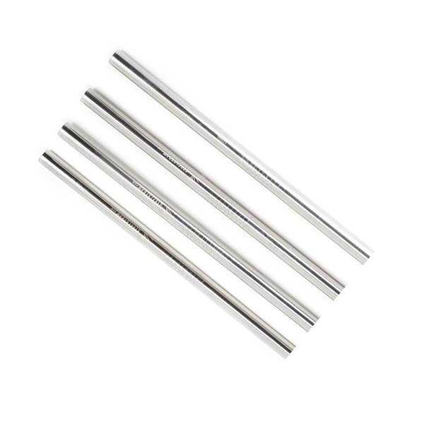 Stainless Steel Cocktail Straw - Silver