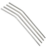 Bent Stainless Steel Straw - Silver