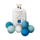 Blue Ocean Wool Dryer Balls - Pack of 6