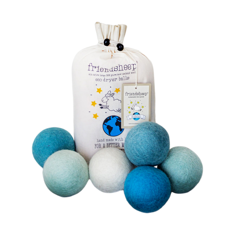 Blue Ocean Wool Dryer Balls - Pack of 6