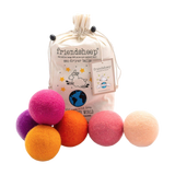 Tropical Sunset Wool Dryer Balls - Pack of 6