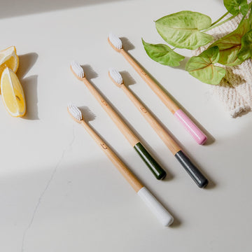 Painted Bamboo Toothbrush with Medium Bristles