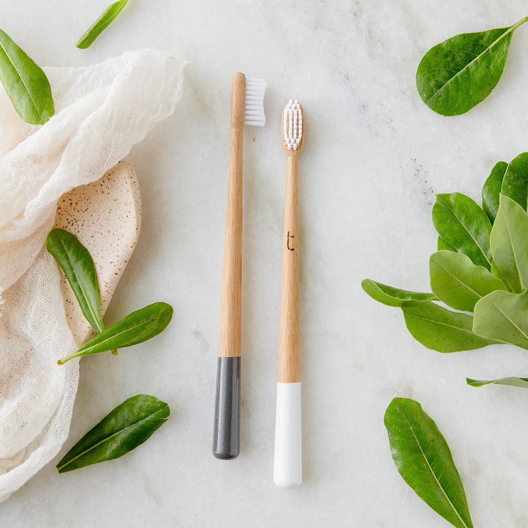 Painted Bamboo Toothbrush with Soft Bristles