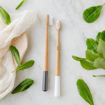 Painted Bamboo Toothbrush with Soft Bristles